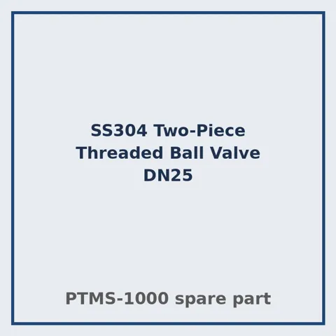 SS304 Two-Piece Threaded Ball Valve DN25